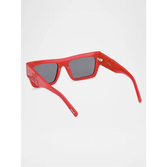 New MCM MW0014 66A Red Unisex Frame Sunglasses with Grey Lenses Authentic main image 4